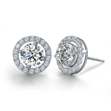 Meilleures boucles d&#39;oreilles de mariage en argent sterling 925 Sterling Silver Jewellry